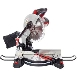 Торцовочная пила RD-MS255-1400. 220-240В/50Гц; 1800Вт; диск 250х30мм; 5000 об/мин; макс. пропил: 70х140мм; вес- 12,5кг. RedVerg