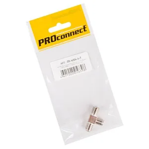 Переход соединитель x3 гнездо F (F-тройник) (инд. упак.) 05-4204-4-7 PROconnect