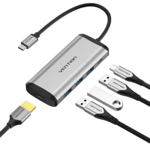 Мультифункциональный хаб Vention USB Type C 5 в 1 Vention CNBHB Vention