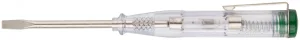 Отвертка индикаторная, белая ручка, 100-500 В, 140 мм 56524 FIT