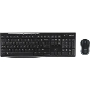 Комплект клавиатура+мышь Logitech MK270 беспроводной, USB, 1000 DPI, чёрный LOGITECH