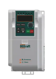 Преобразователь частоты DEKV060 0.75кВт 220В 1ф с тормозн. модулем DEKV060G0R75S2B DEKraft