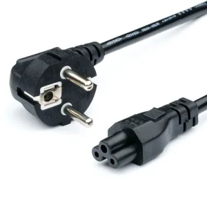 Кабель питания GoPower (00-00024056) кабель питания евровилка CEE 7/7-IEC 320 C5 1.8м ПВХ 0.75мм черный (1/10/160) GoPower