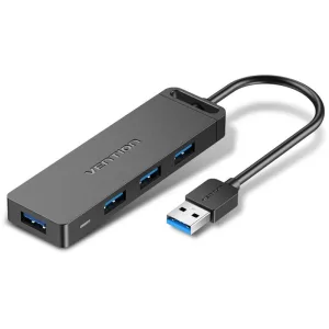 Концентратор Vention OTG USB 3.0 на 4 порта Черный - 1м. Vention OTG USB 3.0 на 4 порта (CHLBF) Vention
