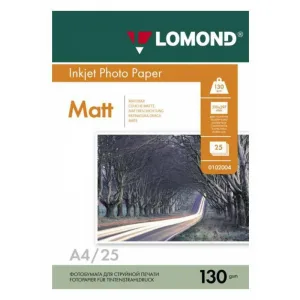 Фотобумага Lomond 0102039 A4/130г/м2/25л./белый матовое/матовое для струйной печати Lomond