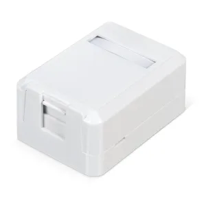 Корпус настенной розетки для установки 1-ой вставки типа Keystone Jack Д WRline WR-MB-1 бел. 505219 Hyperline