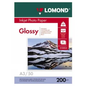 Бумага Lomond 0102024 A3/200г/м2/50л./белый глянцевое для струйной печати Lomond