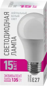 Лампа светодиодная 82 921 OLL-A60-15-230-4K-E27-PROMO 82921 Онлайт
