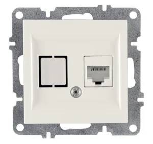 Розетка компьютерная LAVIN/KAREN RJ45 кат.6 механизм бел. ARVIA 50 01 1000 247 ARVIA