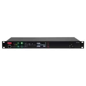 Автоматический ввод резерва ELEMY RACK ATS, 1U, 220В, 32А, OLED, Ethernet, in (2) IEC309, out (2) C19 (9) C13 Elemy