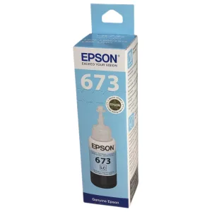 Чернила Epson 673 C13T673598 (аналог C13T67354A) светло-голубой 70мл для Epson L800/L810/L850/L1800 EPSON