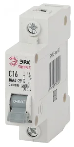 Выключатель автоматический модульный 1п C 32А 4.5кА ВА 47-29 SIMPLE-mod-06 ЭРА Б0039223 Эра