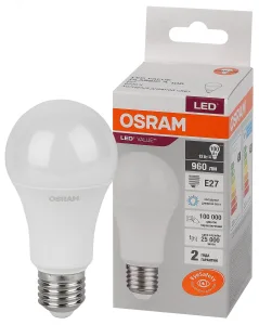 Лампа светодиодная LED Value LVCLA100 12SW/865 12Вт грушевидная матовая E27 230В 10х1 RU OSRAM 4058075579064 LEDVANCE