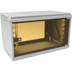Шкаф коммутационный Suprlan (05-1060) настенный 6U 600x350 мм пер. дв. стекл направл. под закл. гайки 70 кг RAL 7035 285 мм 13.3 кг 360 мм SUPRLAN