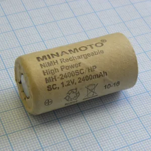 Аккумулятор 23х43мм MH-2400SC/HP Minamoto