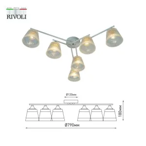 Люстра Constance 3155-306 6 х Е27 60 Вт модерн Б0059261 Rivoli