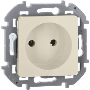 Розетка 1-м СП Inspiria 16А IP20 250В 2P механизм сл. кость IEK 673711 Legrand (группа IEK)