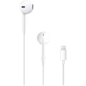 Проводные наушники Apple EarPods A1748 белый, вкладыши, Lightning, микрофон, регулировка громкости Apple