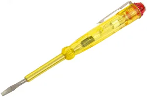 Отвертка индикаторная, желтая ручка 100 - 500 В, 140 мм 56501 FIT