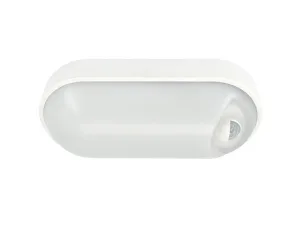Светильник светодиодный WP 15 C 12W OP 840 W10L22 WH MDM 220х106х60мм 12Вт 4000К IP65 ЖКХ овал. пылевлагозащ. с датчиком движения бел. Русский Свет 15071524500 Русский Свет