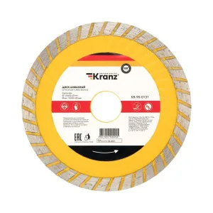 Диск алмазный отрезной Turbo волна 125x22.2x2x10 мм KR-90-0131 Kranz