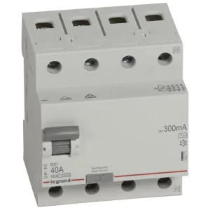 Выключатель дифференциального тока (УЗО) 4п 40А 300мА тип AC RX3 ИЭК Leg 402071 Legrand (группа IEK)