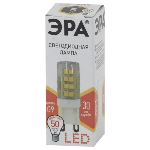 Лампа светодиодная ЭРА Б0027863 STD LED JCD-5W-CER-827-G9 Эра