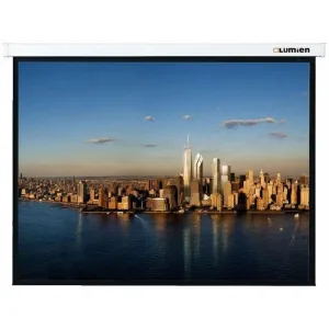 Экран с электроприводом Lumien Master Control 211x366 см (162"), рабочая область 201х358 см, Matte White FiberGlass, верхн. черная кайма 35 см, черная кайма по периметру 4 см 16:9 Lumien