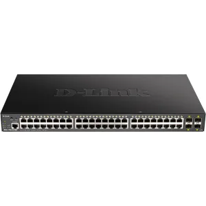 Коммутатор D-Link DGS-1250-52XMP/A1A, 48×1 Гбит/с + 4×10 Гбит/с SFP+, управляемый D-Link