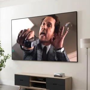 Экран Cinema S'OK 16:9 135' настенно-потолочный, на раме, 298x168см, рама черный бархат, полотно белый ПВХ Sakura