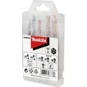 Набор сверл Makita D-20769 по дер/мет (5пред.) Makita