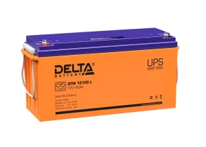 Аккумуляторная батарея Delta Аккумуляторная батарея для ИБП DTM 12150 L (12V / 150Ah) AGM Delta Battery