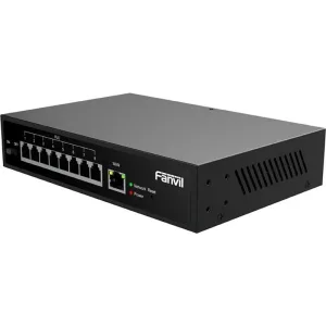 Коммутатор Fanvil PN8, 8×100 Мбит/с 2-Wire PoE + 1×100 Мбит/с Uplink, неуправляемый FANVIL