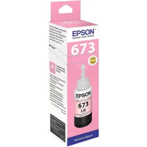 Чернила Epson 673 C13T673698 (аналог C13T67364A) светло-пурпурный 70мл для Epson L800/L810/L850/L1800 EPSON