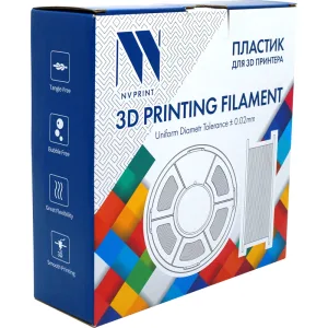 -/ Филамент NVPRINT PETG Clear для 3D Прозрачный для 3D печати диаметр 1.75мм   масса 1 кг NV-PRINT NV-3D-PETG-CLEAR NVPrint