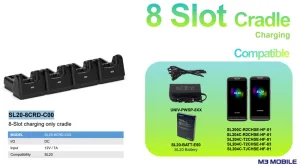 Зарядное устройство M3 Mobile SL20-8CRD-C00 SL20 8 slot charge only cradle for 4xdevice & 4xspare battery. Requires power supply (UNIV-PWSP-8XX; sold separately) M3 Mobile