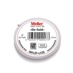 DESOLDERING WICK 2MM 1,6M Weller