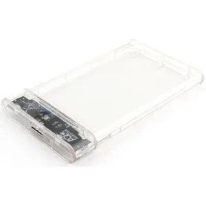 Внешний корпус для HDD/SSD AgeStar 3UB2P4C SATA III пластик прозрачный 2.5" AgeStar