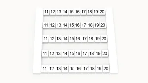 Маркировка (в кассетах) DEK5-50P-19-19Z(H) Degson