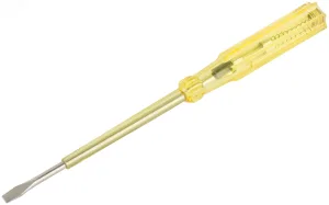 Отвертка индикаторная, желтая ручка 100 - 500 В, 190 мм 56502 FIT
