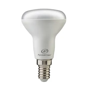 Лампа светодиодная RS LED R50 E14 7W 220-240V 7Вт рефлектор матовая 2700К тепл. бел. E14 560лм 220-240В Ra90 Русский Свет 15010645077 Русский Свет