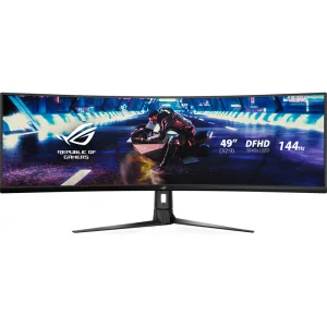 Монитор 49" ASUS ROG Strix XG49VQ VA 3840x1080, 144 Гц, 4 мс, 32:9, 450 кд/м², 2xHDMI, DisplayPort, изогнутый экран, Flicker Free, Low Blue Light, черный ASUS