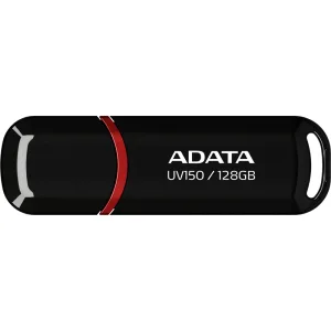Флешка USB ADATA UV150 (AUV150-128G-RBK), 128Gb, USB 3.0, R/W 100/30, черный ADATA