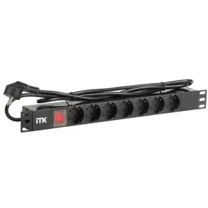 PDU 7 розеток нем. стандарт ITK PH12-7D1 ITK
