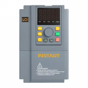 Преобразователь частоты LCI-G1.5-P2.2-4B 1.5-2.2 кВт, 3.7А-5.0А трехфазный, 342-440В, 50Гц-60Гц, IP20, c встроенным тормозным модулем и сьемной панелью управления 00097200 INSTART