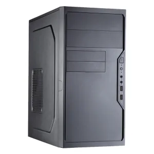 Компьютерный корпус с блоком питания 450Вт. Case Foxline FL-733, mATX, 2x5.25EXT, 2x3.5EXT, 5x3.5INT, 2xUSB 2.0, HDA, w/o FAN, w/450W ATX PSU, w/1.2m EU pwr cord Foxline