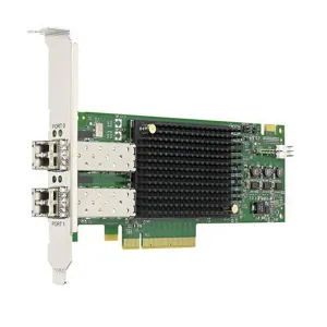 Адаптер главной шины Broadcom Emulex LPe31002-AP Gen 6 (16GFC), 2-port, 16Gb/s, PCIe Gen3 x8, LC MMF 100m, трансивер установлен, Upgradable to 32GFC Broadcom