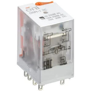 Реле интерфейсное ONI ORM-1-2C-AC220V-L-B ONI