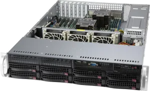 Корпус Supermicro SuperChassis 2U 825BTQC-R1K23LPB/HDD(8)LFF+opt.fix.HDD(2)LFF+opt.HDD(2)SFF/7xLP/2x1200W/ Backplane 8xSATA/SAS CSE-825BTQC-R1K23LPB Supermicro