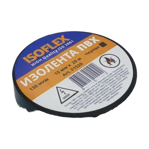 Изолента Isoflex ПВХ 15мм*20м черная Various
